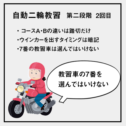 大型二輪教習7回目 コースは楽勝だったけど教習車ガチャはハズレ 教習の流れを解説 私がハーレーに乗るなんて